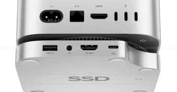 PULWTOP Mac mini M4/M4 Pro Hub Stand Dock with External Storage Upgrade M.2 SSD Enclosure(SSD NOT Included)