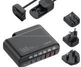 LDNIO A6140C 140W GaN Six-Port Super Fast Charger with Cable