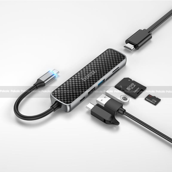 Hoco HB24 6-in-1 Multimedia USB Type-C Hub