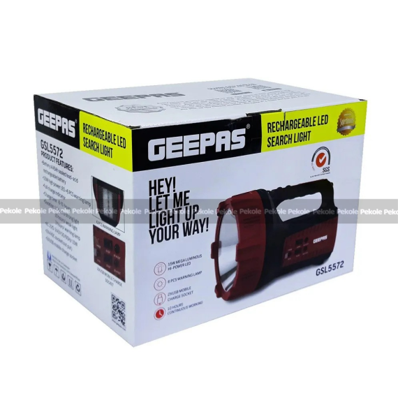 Geepas GSL5572 Rechargeable LED Search Light - Image 2