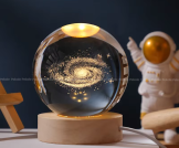 3D Crystal Ball – Galaxy (7 Color Base)