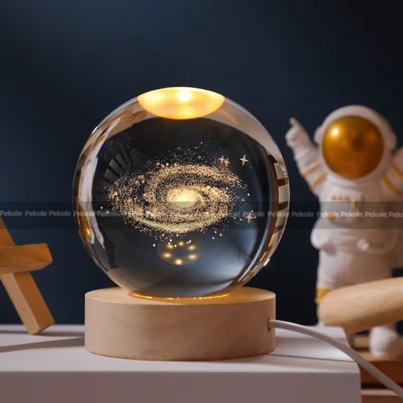 3D Crystal Ball – Galaxy (1 Color Base)