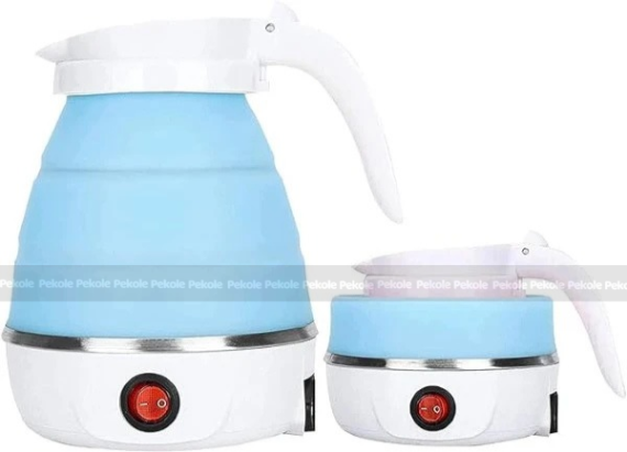 Foldable Travel Electric Kettle-Blue Color - Image 2