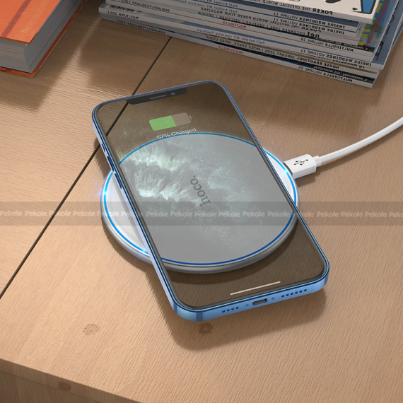 Hoco CW6 Pro 15W Wireless Charger (White) - Image 2