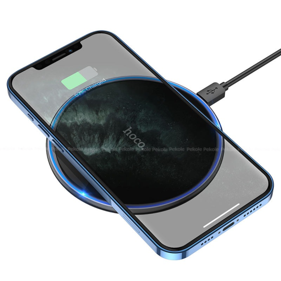 Hoco CW6 Pro 15W Wireless Charger (Black) - Image 2
