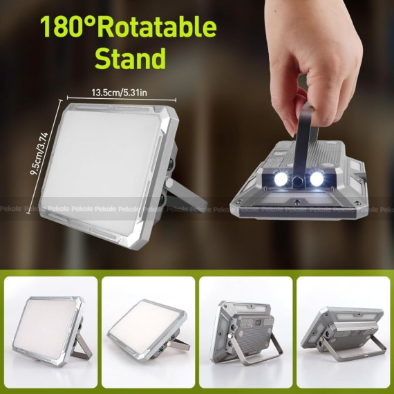 GearUP KXK-686 Rechargeable Multifunctional Work Light (50W) - Image 2