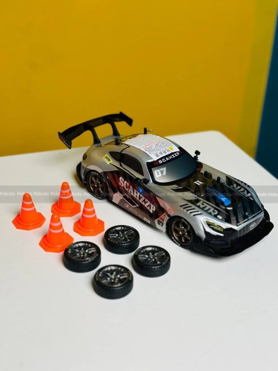 Remote Control RC Drift Sports Car – Gray - Image 2