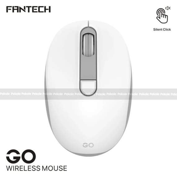Fantech Go W192 White Silent Wireless Mouse – White Color