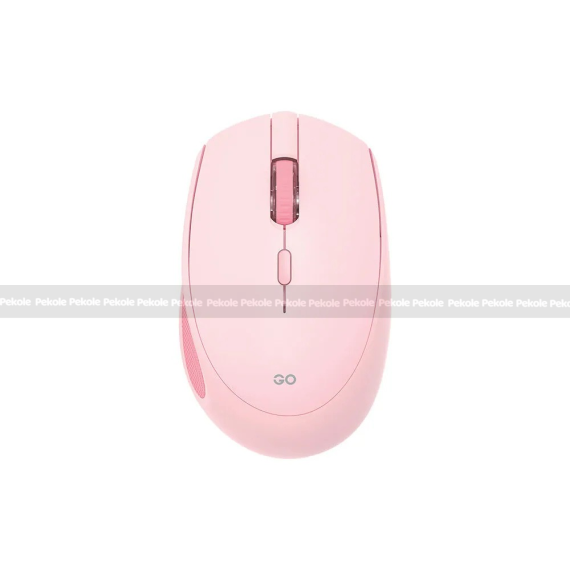 Fantech Go W193 Silent Click Dual Mode Wireless Mouse – Pink Color