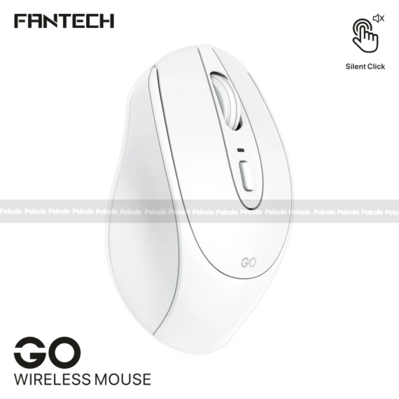 Fantech Go W191 Silent Wireless Mouse – White Color