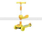 Foldable 3-in-1 Kick Scooter with Seat For Kids