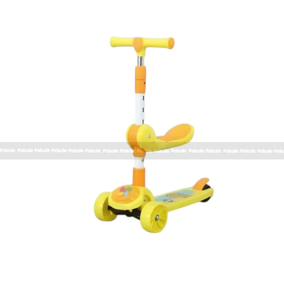 Foldable 3-in-1 Kick Scooter with Seat For Kids