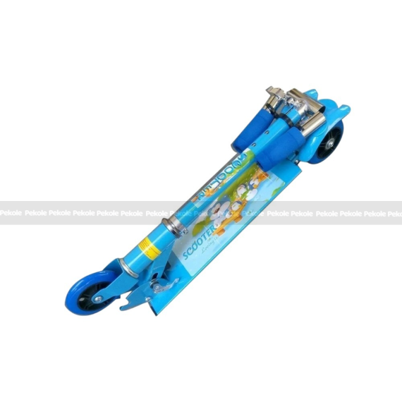 Foldable 3-Wheel Kick Scooter For Kids – Blue - Image 2