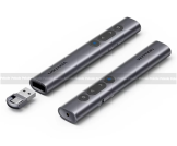 Vention Wireless Presentation Clicker with Red Laser Pointer – Gray