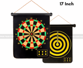 Magnetic Double-sided Dart Board – 17 Inch