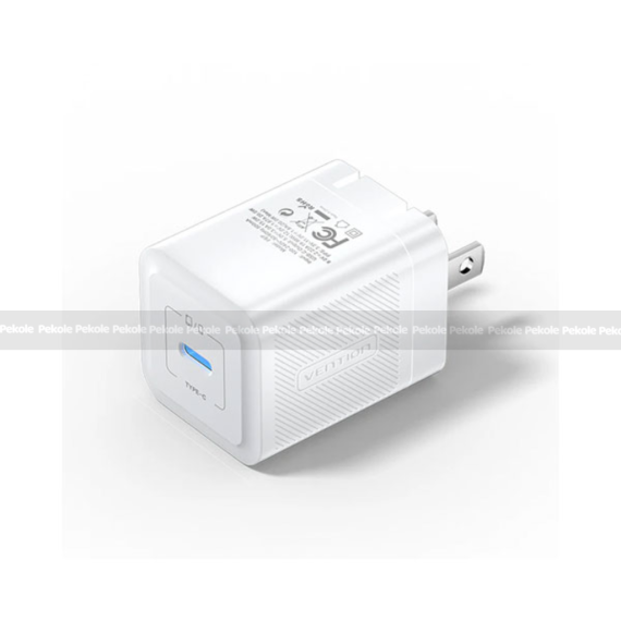 VENTION FEPB0-US 20W USB-C GaN Charger – White