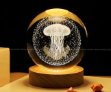 3D Crystal Ball – Jellyfish (1 color Base)