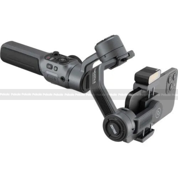 Zhiyun Smooth 5 Gimbal Stabilizer Combo, 3-Axis Handheld Smartphone Gimbal With Grip Tripod Vlog LED Fill Light for iPhone Or Android