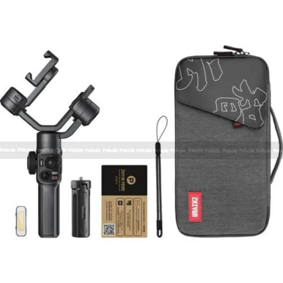 Zhiyun Smooth 5 Gimbal Stabilizer Combo, 3-Axis Handheld Smartphone Gimbal With Grip Tripod Vlog LED Fill Light for iPhone Or Android - Image 2