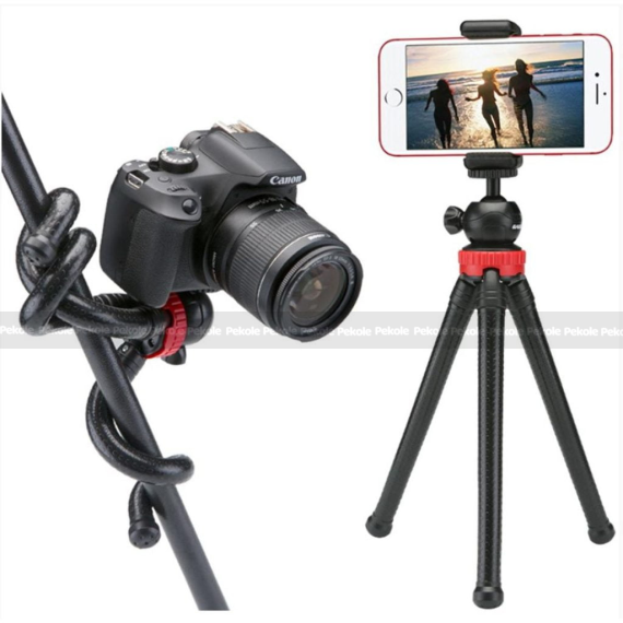 Octopus Tripod With Ball Head- Best For DSLR Or Smartphone Vlogging & Table Stand - Image 2